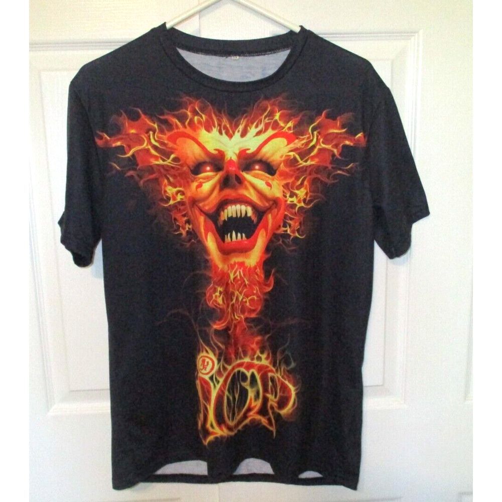 ICP  Insane Clown Posse Unbranded Black‎ T-Shirt 2 sided Print Size Medium